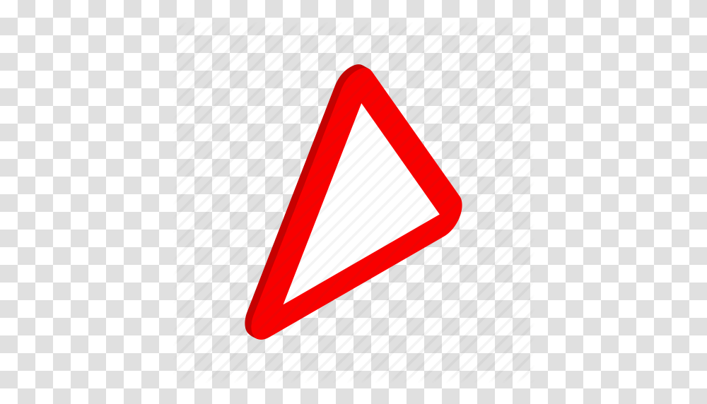 Blank Highway Isometric Red Road Traffic Triangle Icon, Flag, Sign Transparent Png