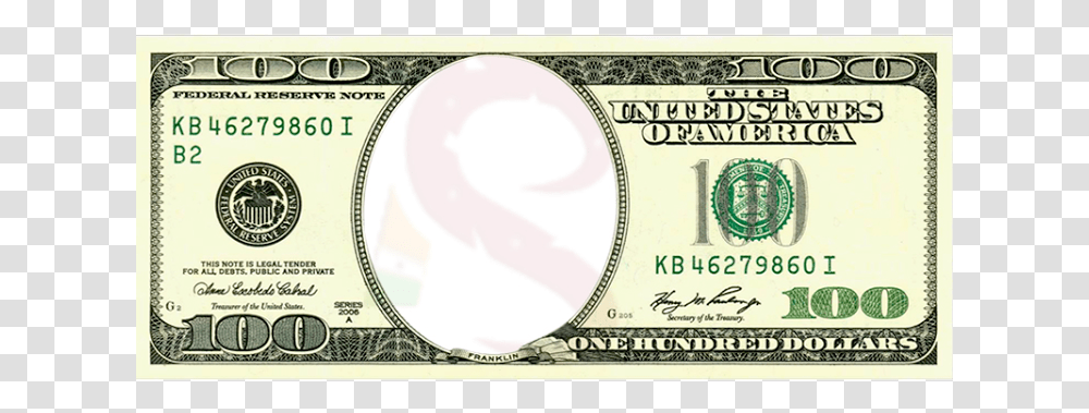 Blank Hundred Dollar Bill, Money, Driving License, Document Transparent Png