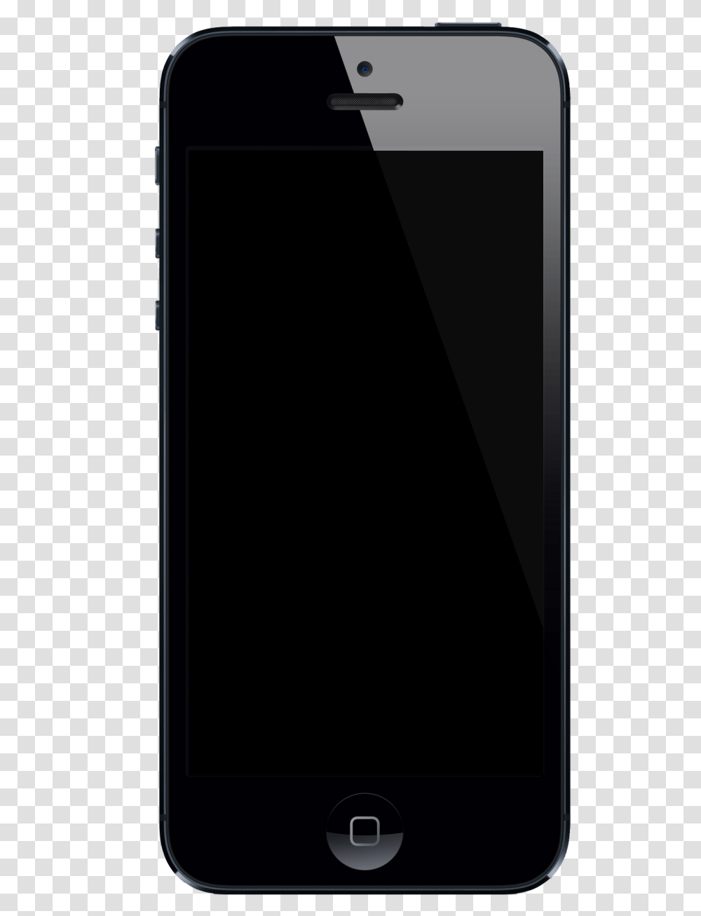Blank Iphone Screen Iphone 5 With A Black Screen, Mobile Phone, Electronics, Cell Phone Transparent Png
