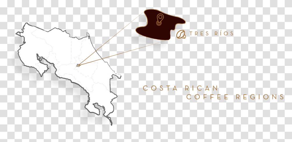 Blank Map Of Costa Rica Transparent Png
