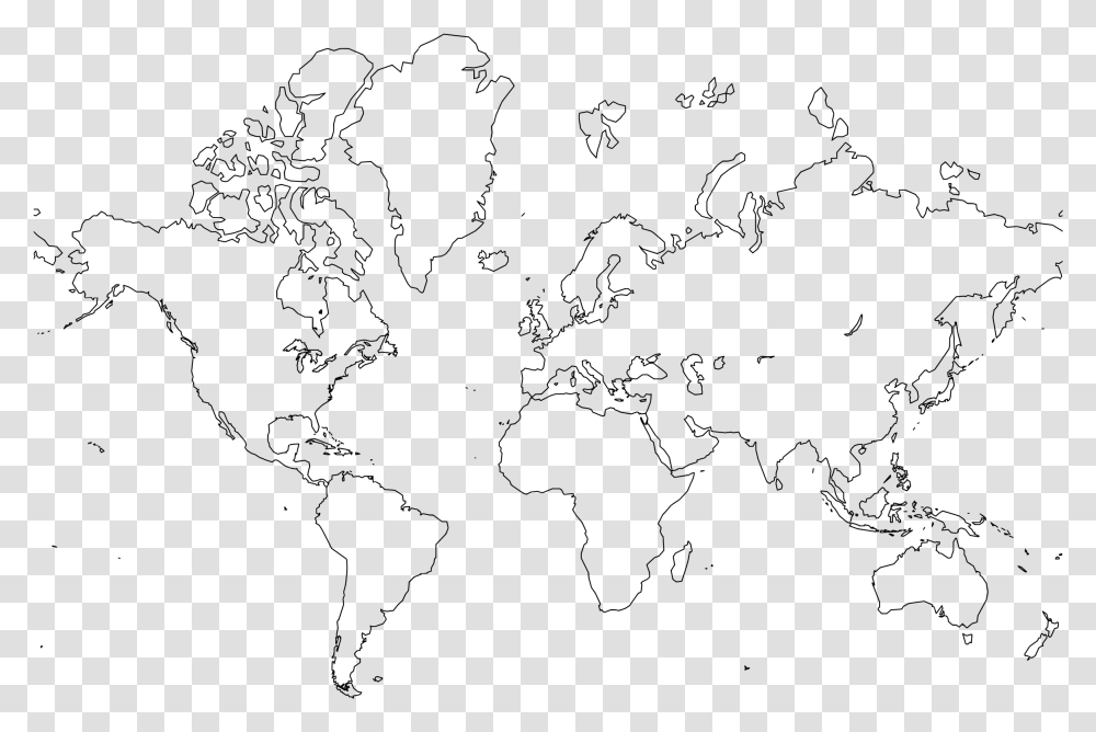 Blank Map Of Earth, Gray, World Of Warcraft Transparent Png