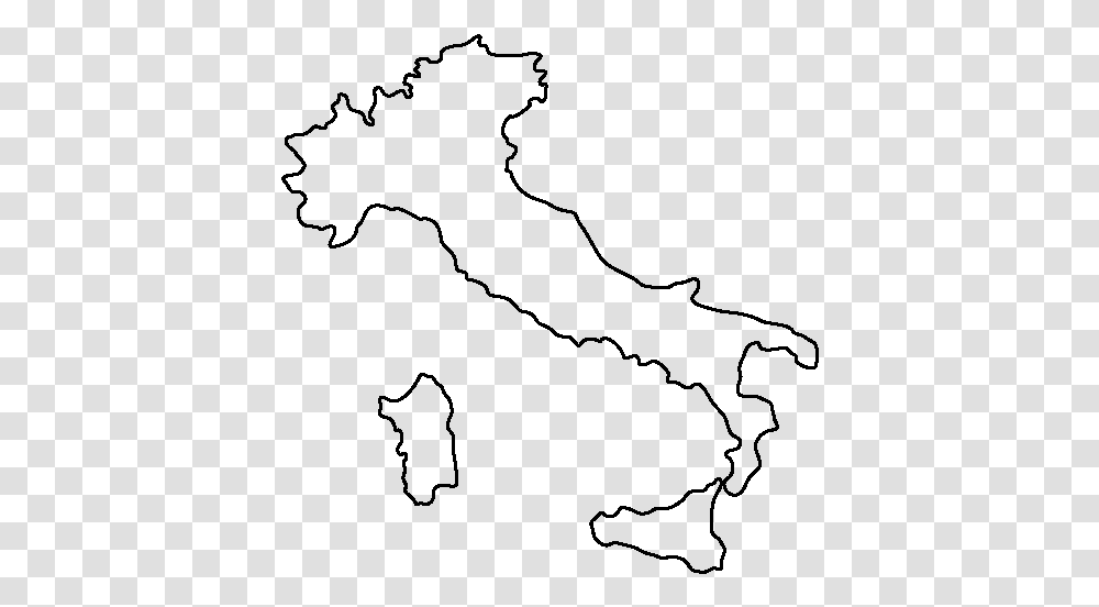 Blank Map Of Italy Pdf Italy Template Map, Gray, World Of Warcraft Transparent Png