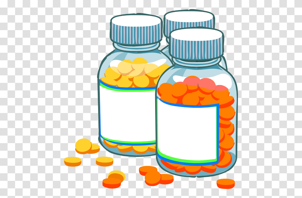 Blank Medicine Bottles Clip Art At Clker Com Vector Background Pill Bottle Clipart, Medication, Capsule Transparent Png