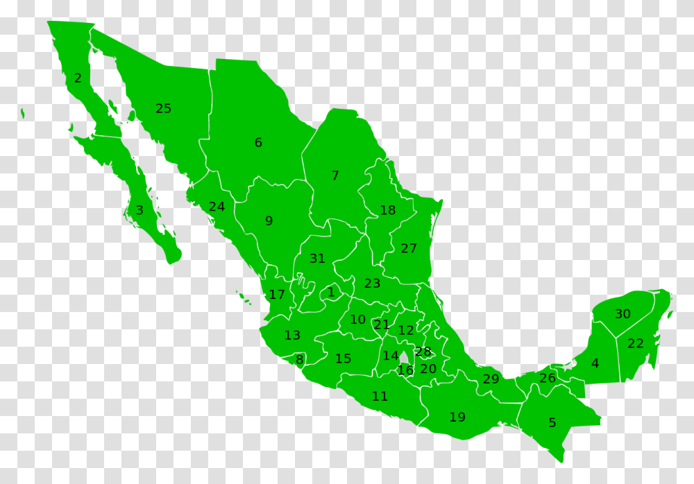 Blank Mexico Map, Diagram, Plot, Person, Human Transparent Png