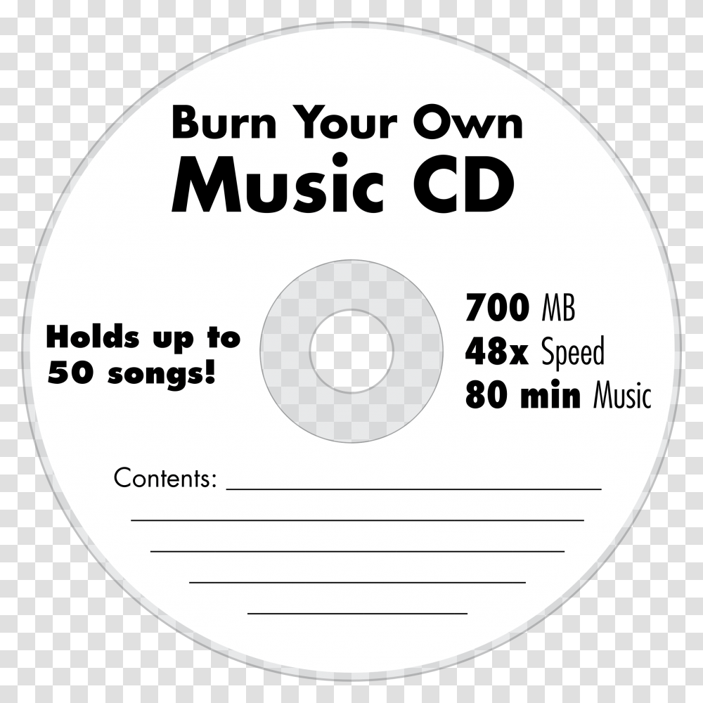 Blank Music Cd Cd, Disk, Dvd Transparent Png