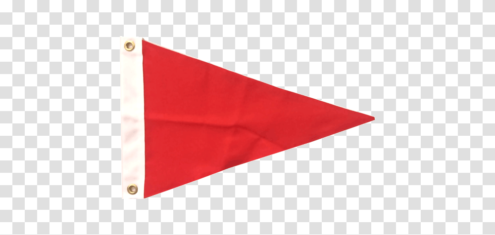 Blank Nylon Pennant Header Grommets Pennant Bright Red, Flag, Napkin, Rug Transparent Png