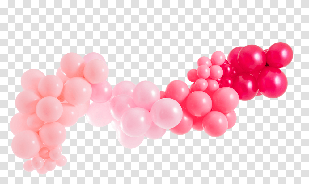 Blank Ombre Pink Balloon Garland Transparent Png
