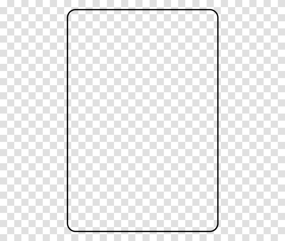 Blank Playing Card Template Simple Black Border Portrait, Gray Within Blank Playing Card Template