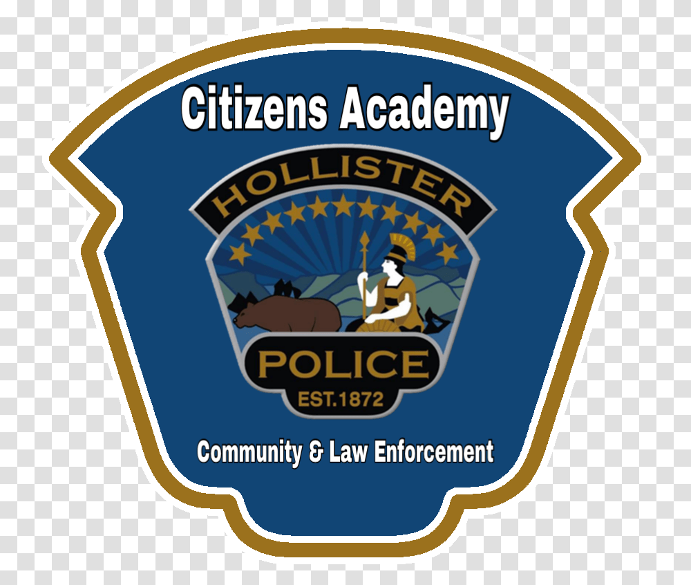 Blank Police Badge Hollister Police Department, Label, Sticker, Person Transparent Png
