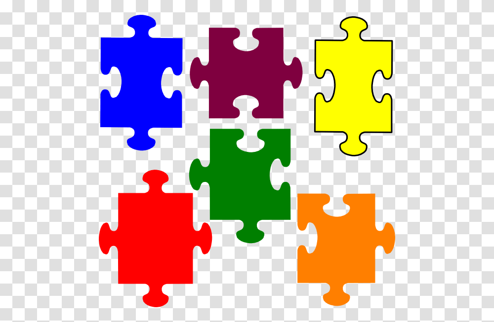 Blank Puzzle Pieces Colored, Jigsaw Puzzle, Game Transparent Png