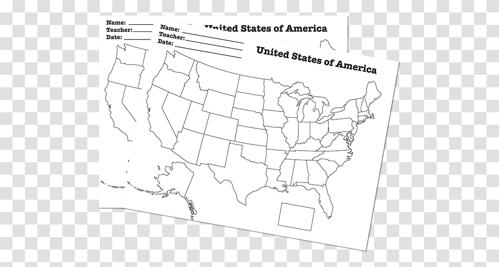 Blank States Map, Plot, Diagram, Atlas, Plan Transparent Png