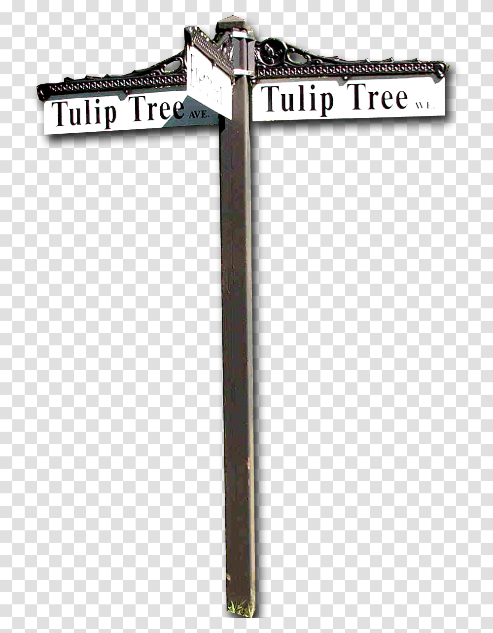 Blank Street Sign Cross, Lamp Post, Weapon, Weaponry Transparent Png
