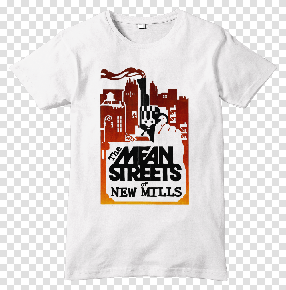 Blank T Shirt Uk Mean Streets 1973 Poster, Apparel, T-Shirt Transparent Png