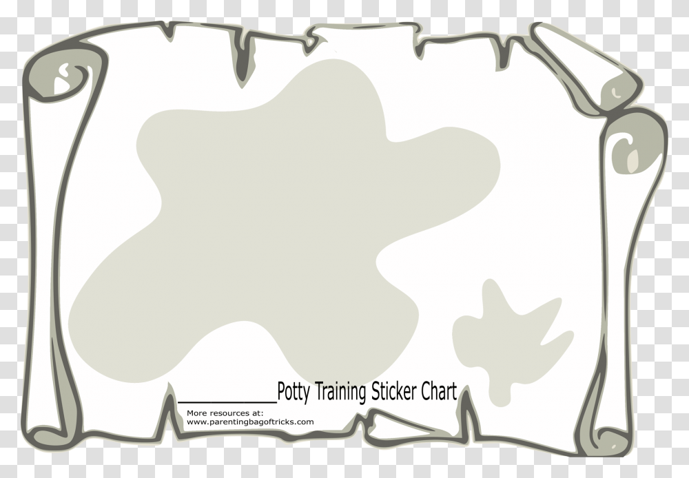 Blank Treasure Map Scroll Clipart, Star Symbol, Leaf, Plant Transparent Png