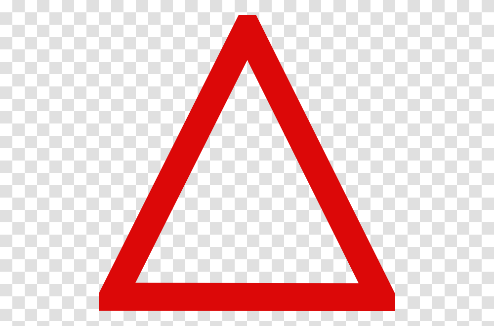 Blank Triangle Road Sign Transparent Png