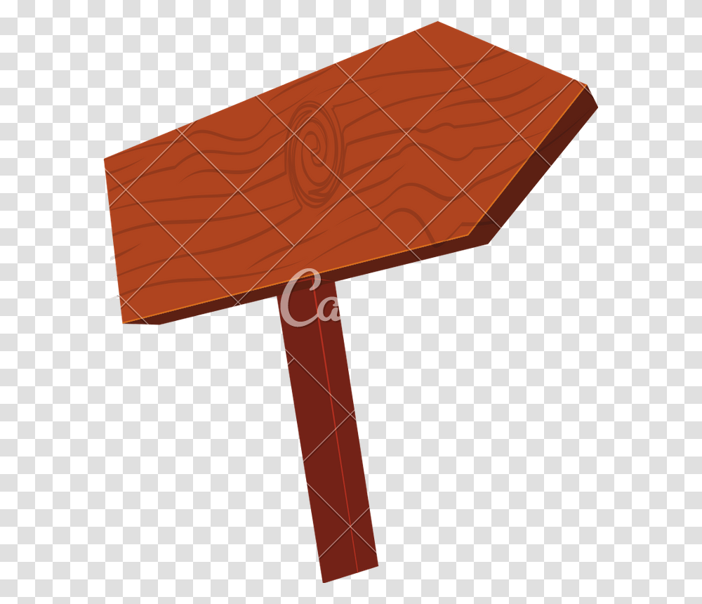 Blank Wooden Road Sign, Tool, Hammer, Solar Panels, Electrical Device Transparent Png