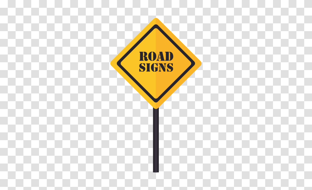 Blank Yellow Road Sign, Stopsign Transparent Png