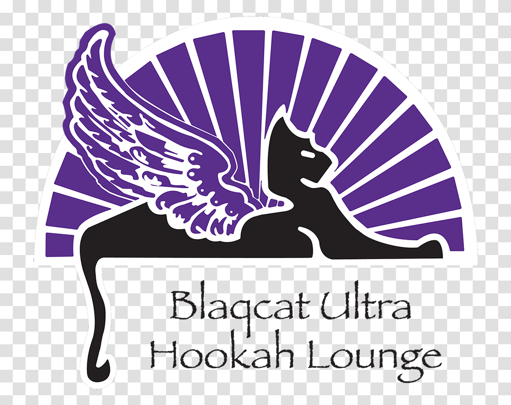 Blaqcat Ultra Hookah Lounge - Where Your Complete Circle Made Out Of Rectangles, Symbol, Animal, Bird, Emblem Transparent Png