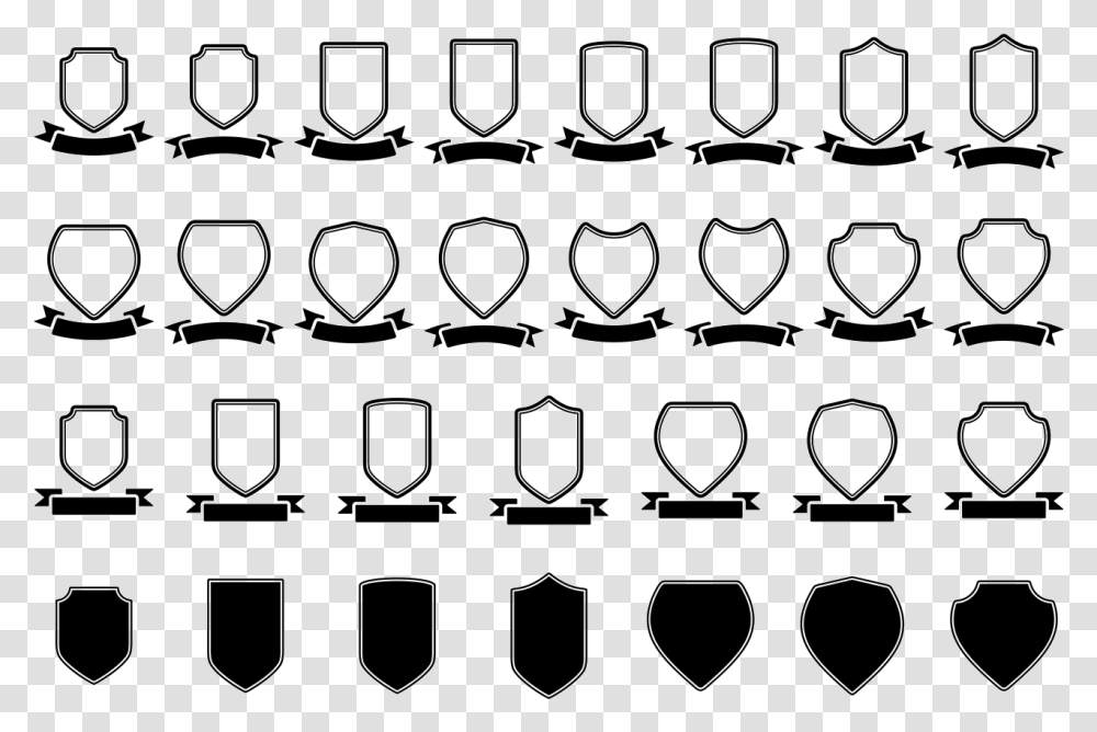 Blason Shield Ribbon Vector Template Shield With Ribbon Vector, Armor, Alphabet Transparent Png