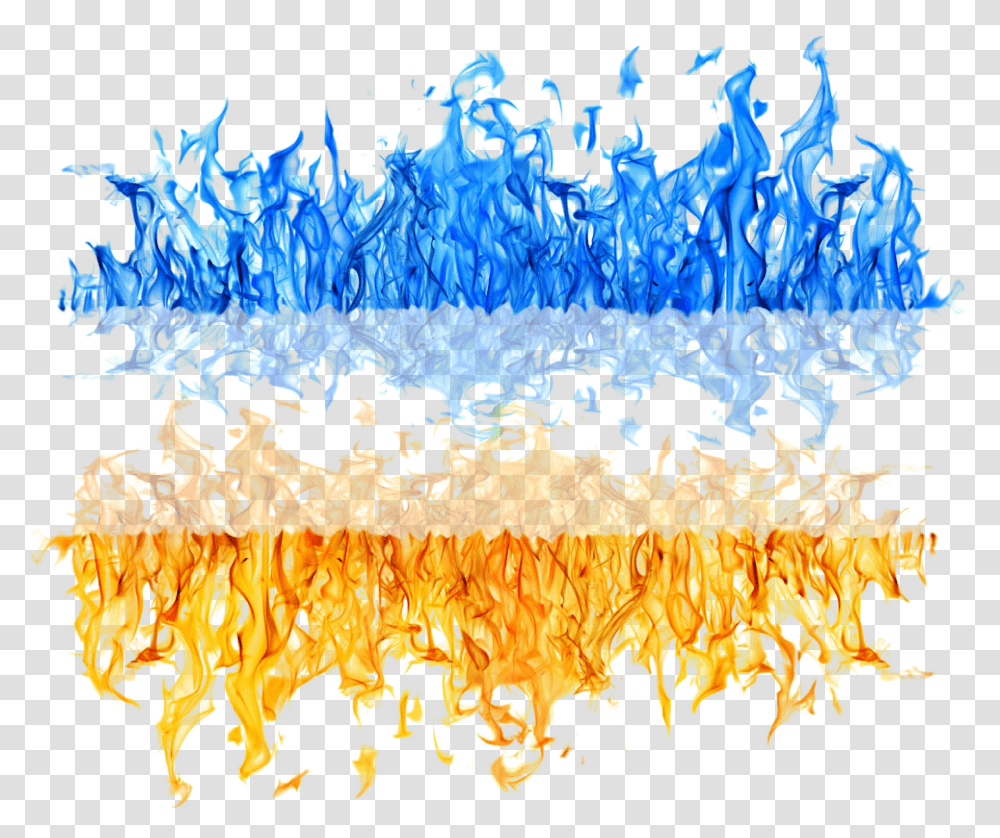 Blast Vector Yellow Blue And White Flame, Mountain, Outdoors Transparent Png