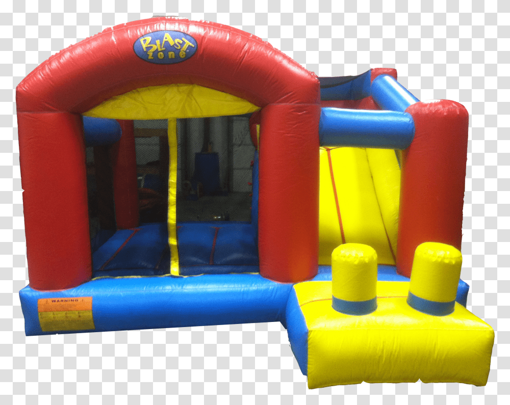 Blast Zone Preschool Moonwalk Bounce House Combo Inflatable Transparent Png