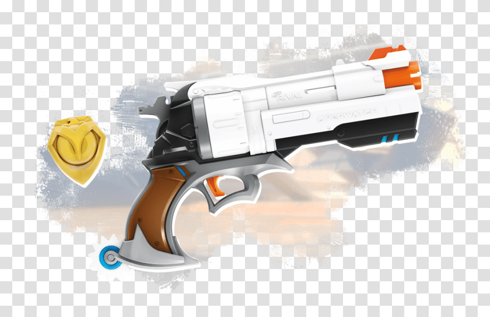 Blaster Nerf Mccree, Gun, Weapon, Weaponry, Handgun Transparent Png