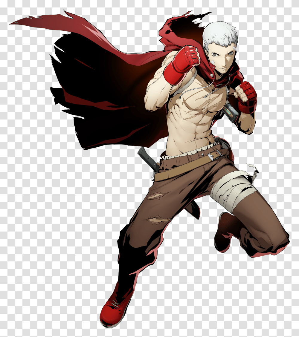 Blazblue Cross Tag Battle Akihiko Sanada Main, Helmet, Apparel, Person Transparent Png