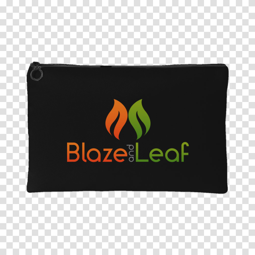 Blaze And Leaf Black Pot Purse Blaze And Leaf Weed Clothing, Logo, Trademark Transparent Png