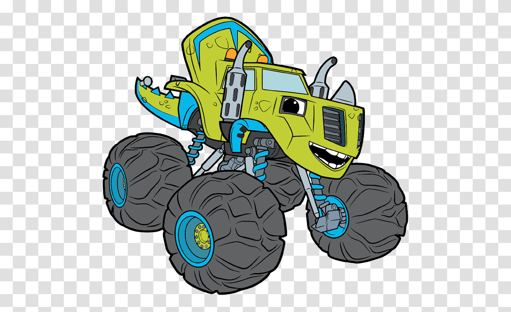 Blaze And The Monster Machines Clip Art Cartoon Clipart Blaze And The Monster Machine, Vehicle, Transportation, Tractor, Atv Transparent Png