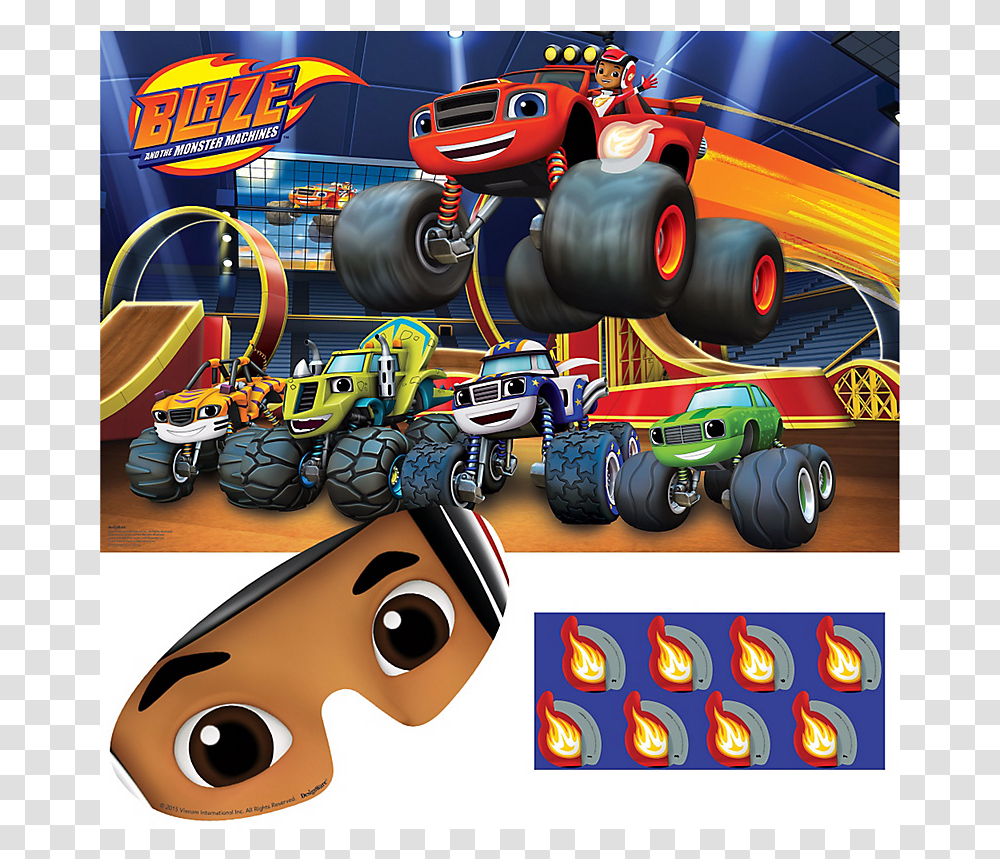 Blaze And The Monster Machines Party Game Blaze And The Monster Machines, Car, Vehicle, Transportation, Automobile Transparent Png