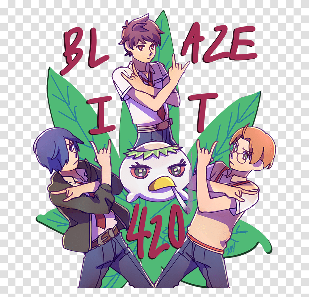 Blaze It, Comics, Book, Manga, Person Transparent Png