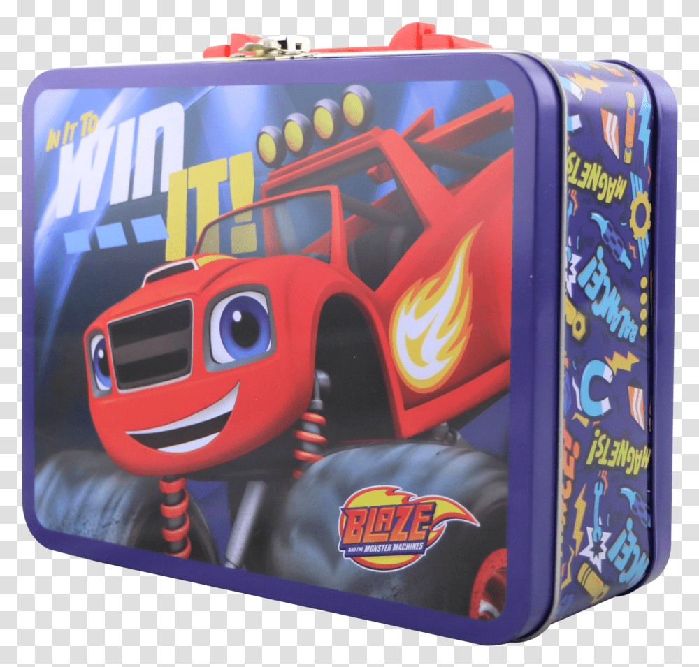 Blaze Lunch Tin Car, Luggage, Inflatable, Cushion, Suitcase Transparent Png