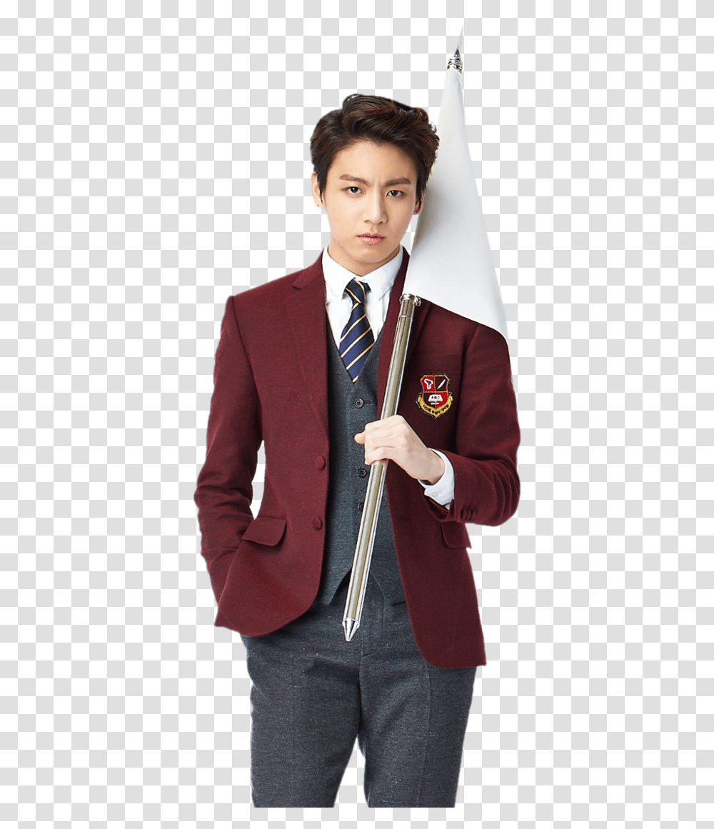 Blazer For Boys Free Images Jungkook Student, Clothing, Tie, Accessories, Suit Transparent Png