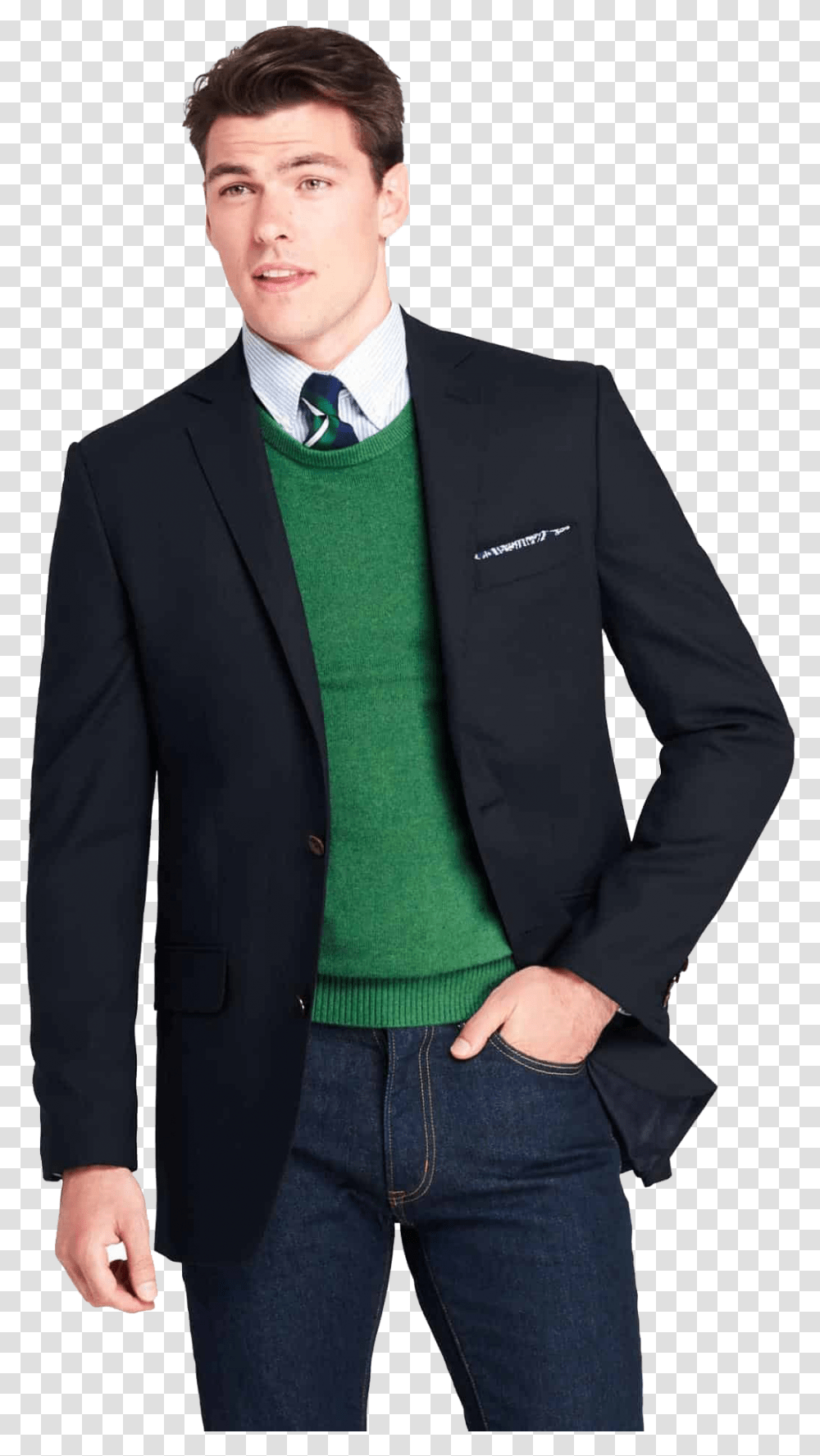 Blazer With Jeans Clipart Colour Trousers To Wear With Navy Blazer Mens, Jacket, Coat, Apparel Transparent Png