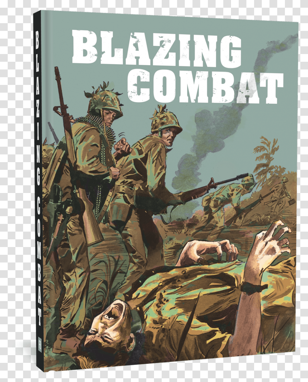 Blazing Combat Reprint Blazing Combat, Poster, Advertisement, Person, Book Transparent Png