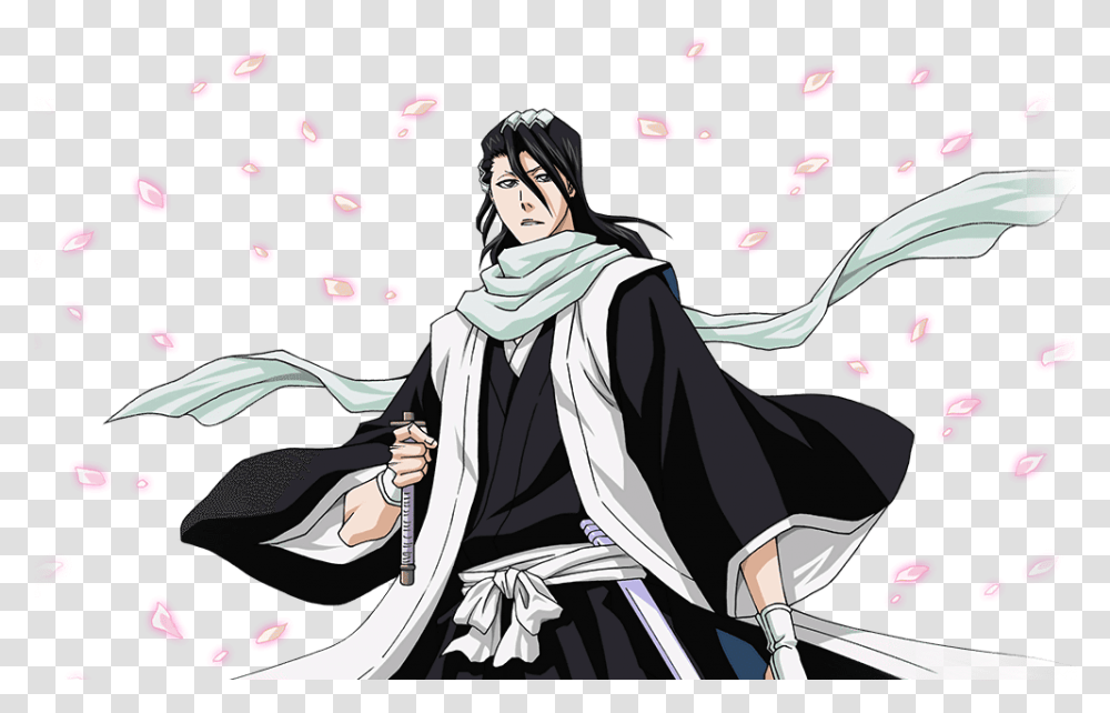 Bleach Anime Constructive Criticism Welcome Byakuya Anime Characters That Wear Black, Manga, Comics, Book, Person Transparent Png