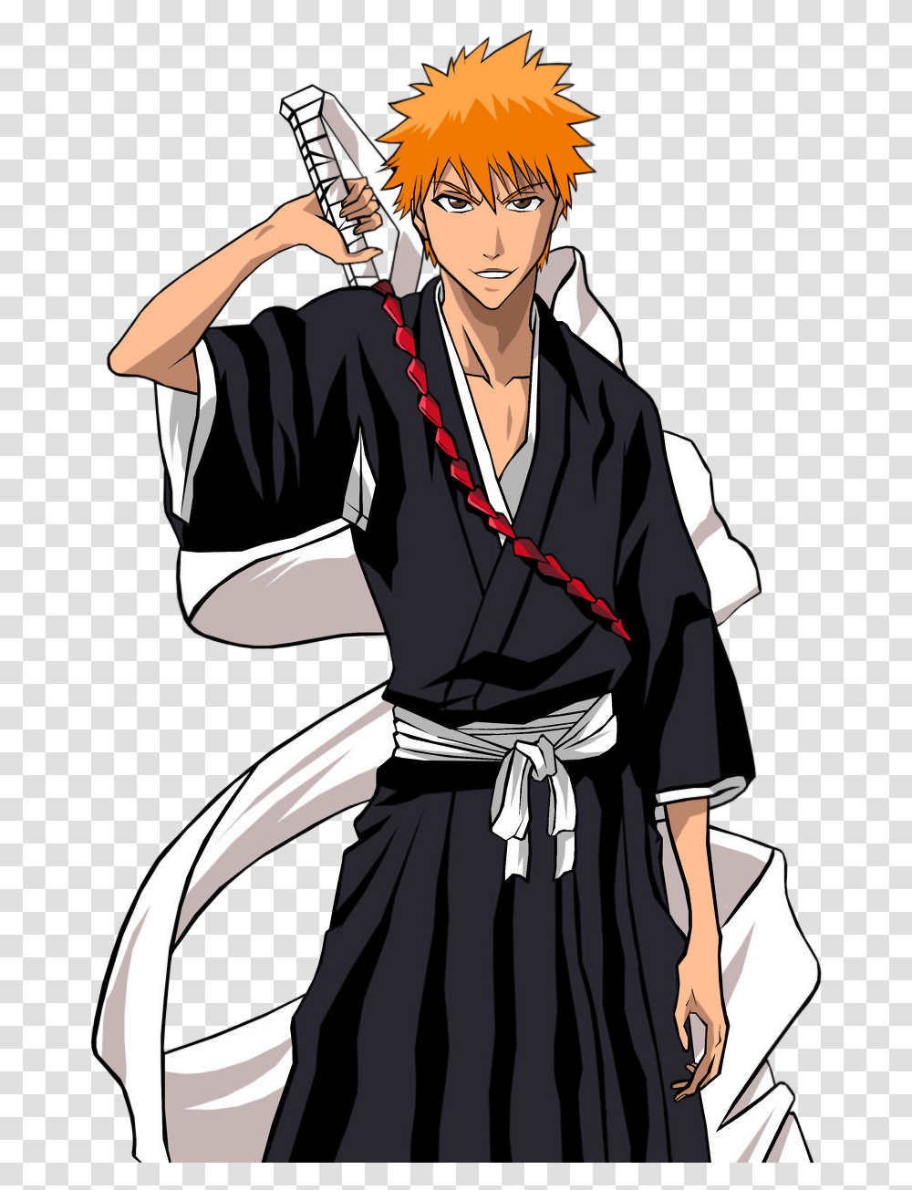 Bleach Ichigo 4 Image Ichigo, Person, Human, Samurai, Sport Transparent Png