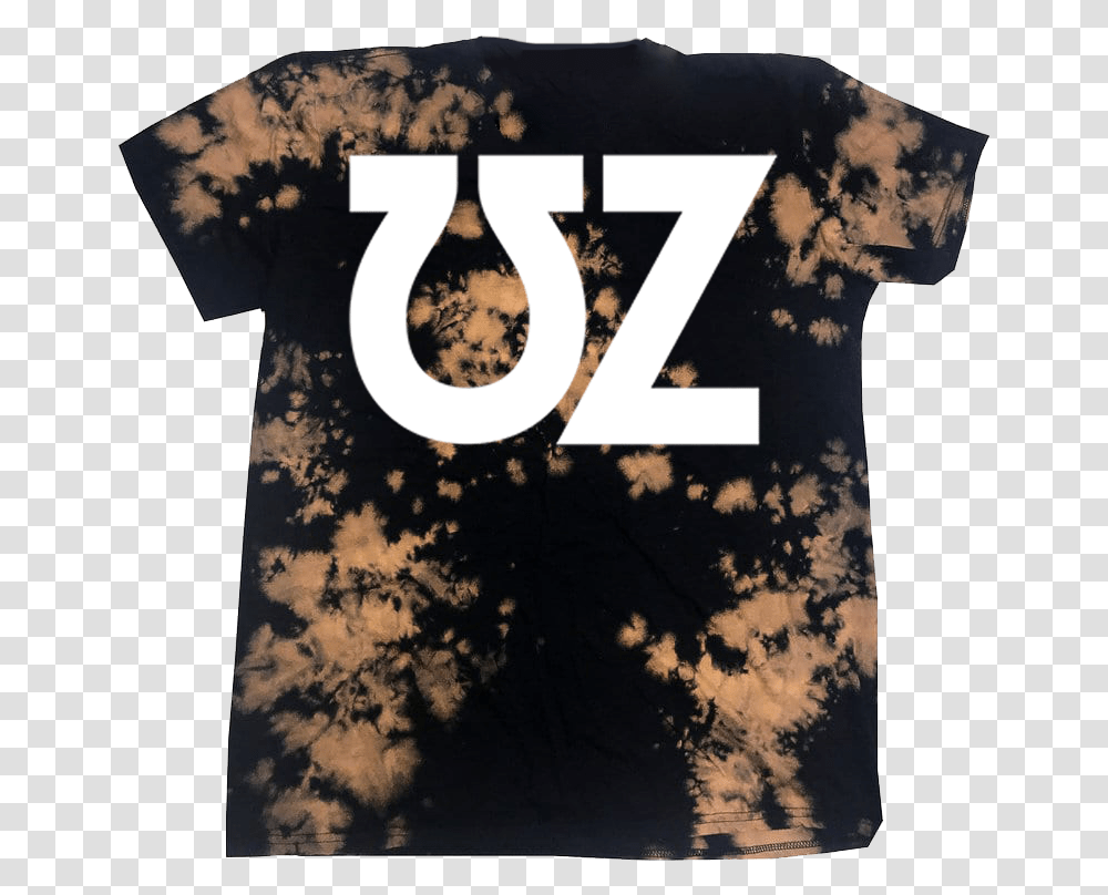 Bleach Logo Tee Bleach Tie Dye Black Shirt, Clothing, Apparel, Number, Symbol Transparent Png