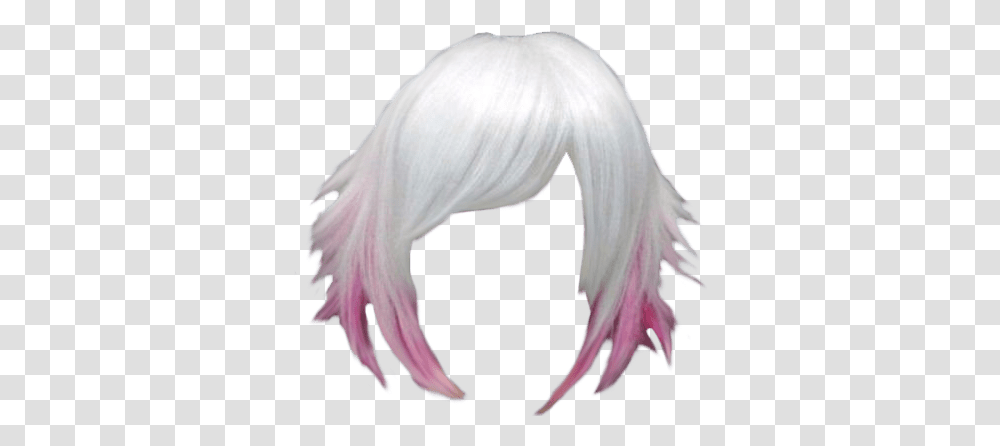 Bleached Blonde Pink Highlights Hair Anime Hairstyle Background, Clothing, Apparel, Bird, Animal Transparent Png