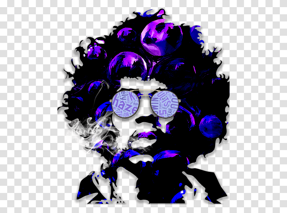 Bleed Area May Not Be Visible Jimi Hendrix Stencil, Bubble, Sphere, Goggles, Accessories Transparent Png