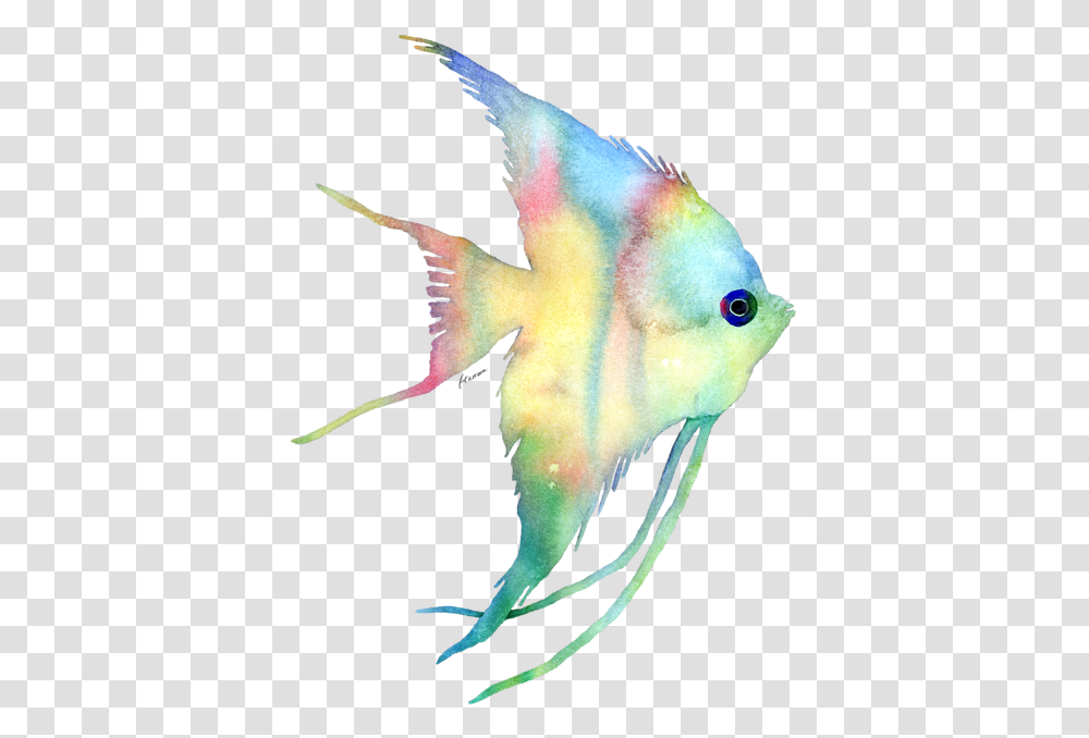Bleed Area May Not Be Visible Watercolor Fish Watercoler Fish Backround, Angelfish, Sea Life, Animal, Bird Transparent Png