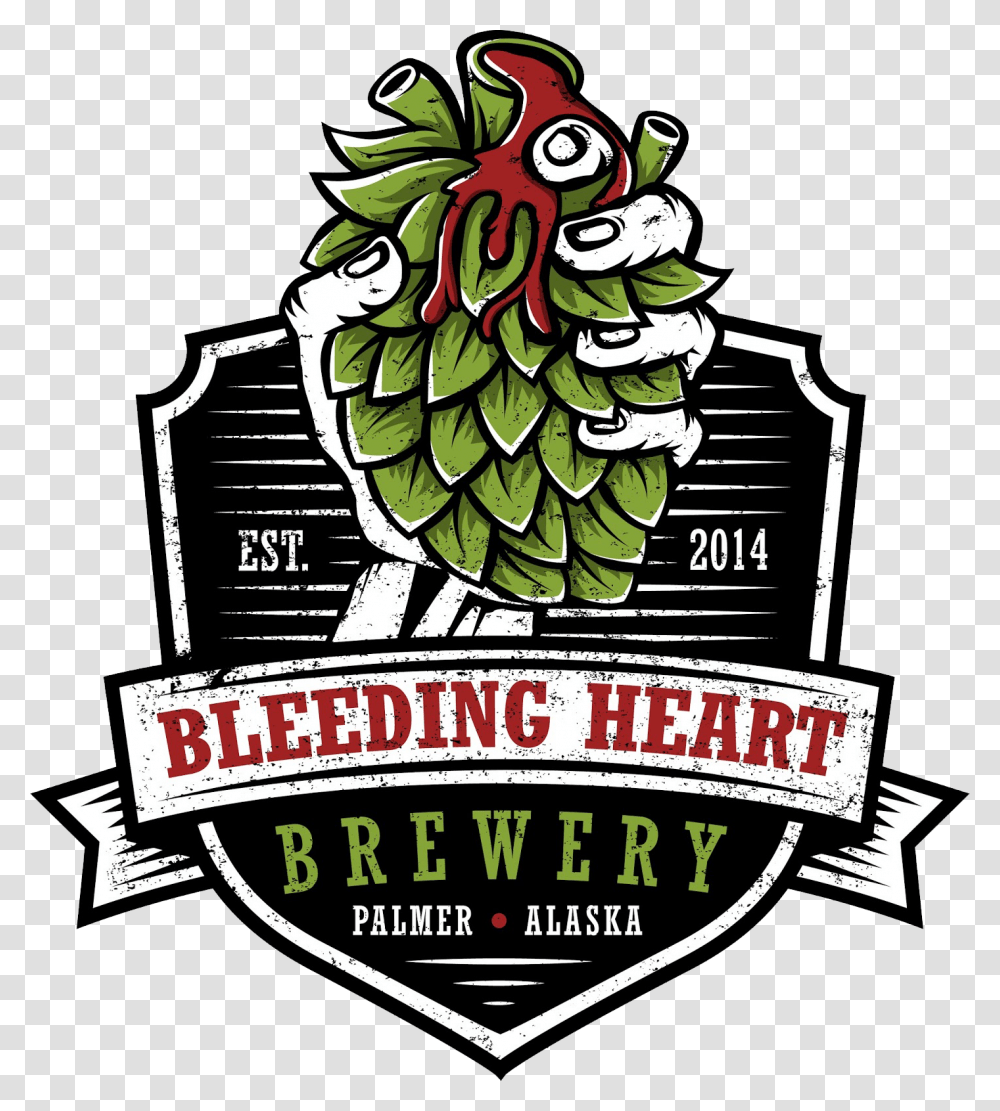 Bleeding Heart Brewery Alaska State Fair, Plant, Fruit, Food, Logo Transparent Png