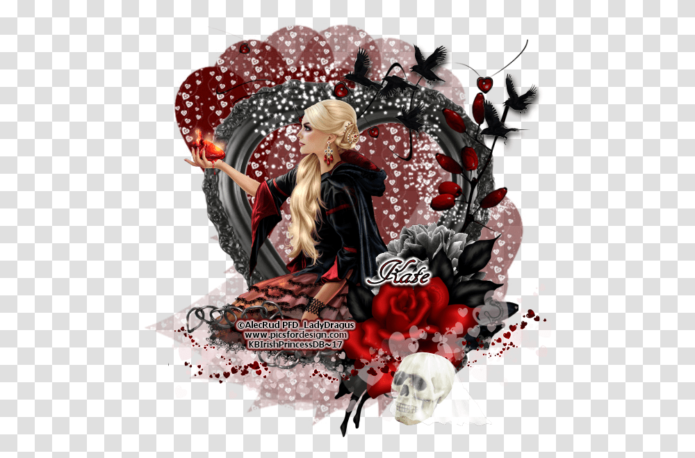 Bleeding Heart, Floral Design, Pattern, Collage Transparent Png