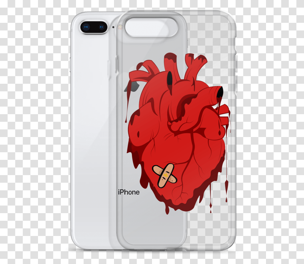 Bleeding Heart Iphone Case Mobile Phone Case, Hand, Electronics Transparent Png