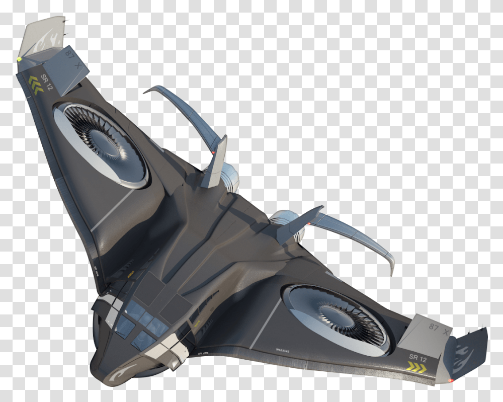 Blended Wing Body Vtol, Airplane, Aircraft, Vehicle, Transportation Transparent Png