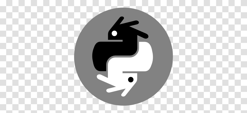 Blender Python Logo Black And White, Symbol, Trademark, Stencil Transparent Png