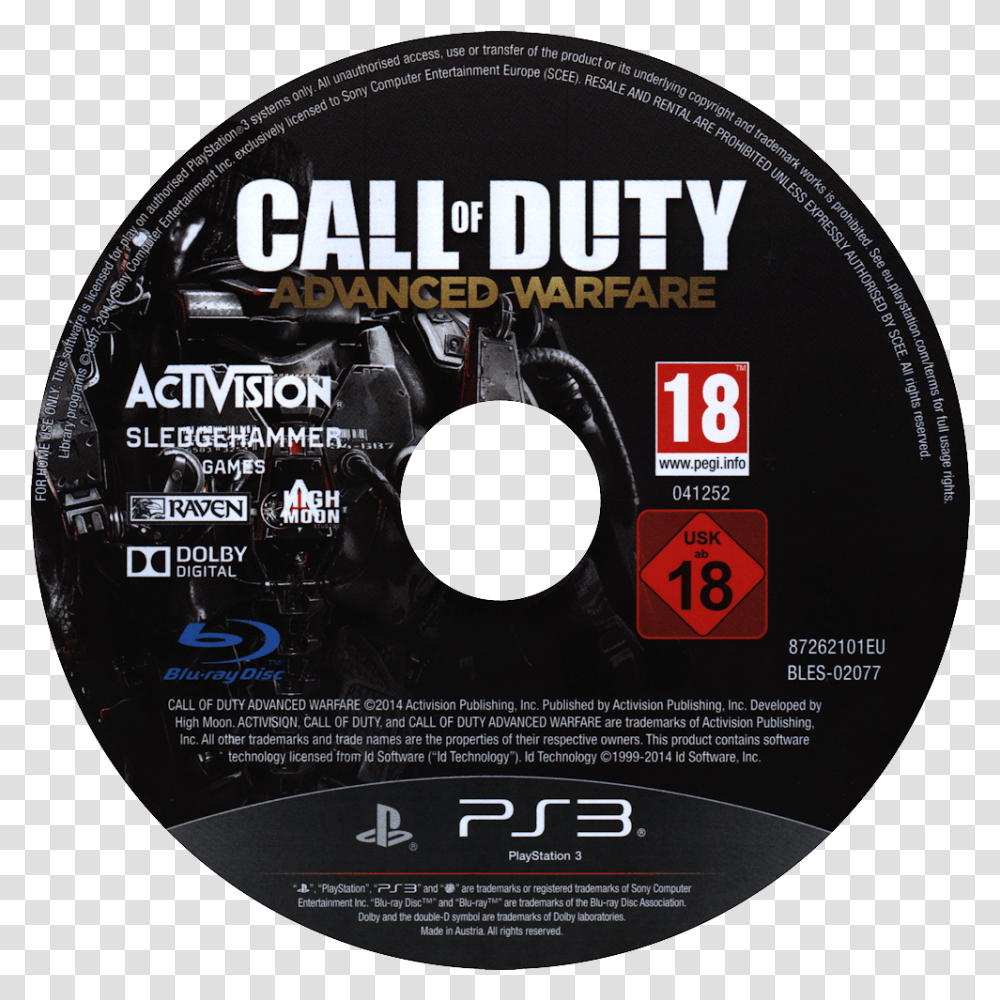 Bles 02077 Serialstation Call Of Duty Blacks Ops Ii Cd, Disk, Dvd Transparent Png