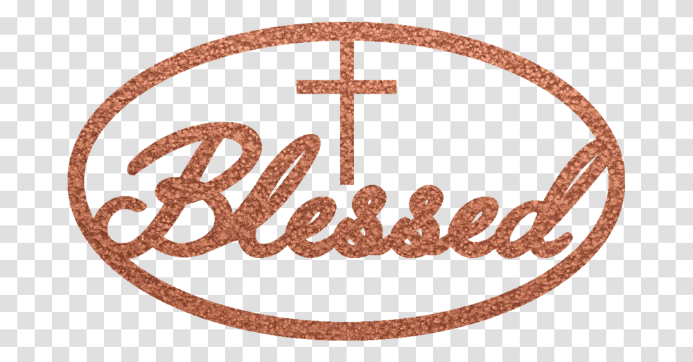 Blessed Oval Metal Wall Sign, Rug, Accessories, Accessory, Jewelry Transparent Png