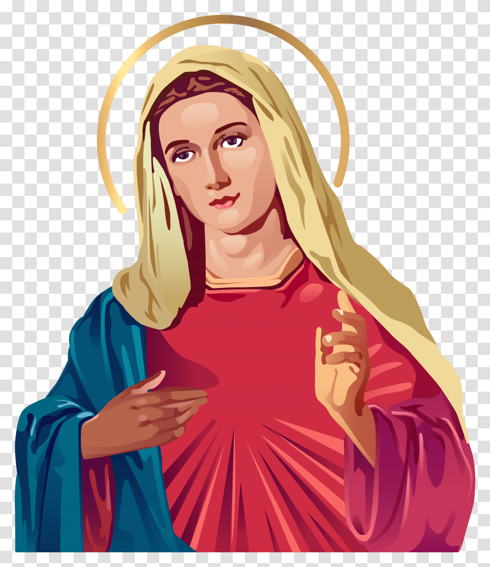 Blessed Virgin Mary Clip Art Blessed Virgin Mary, Person, Costume, Face Transparent Png