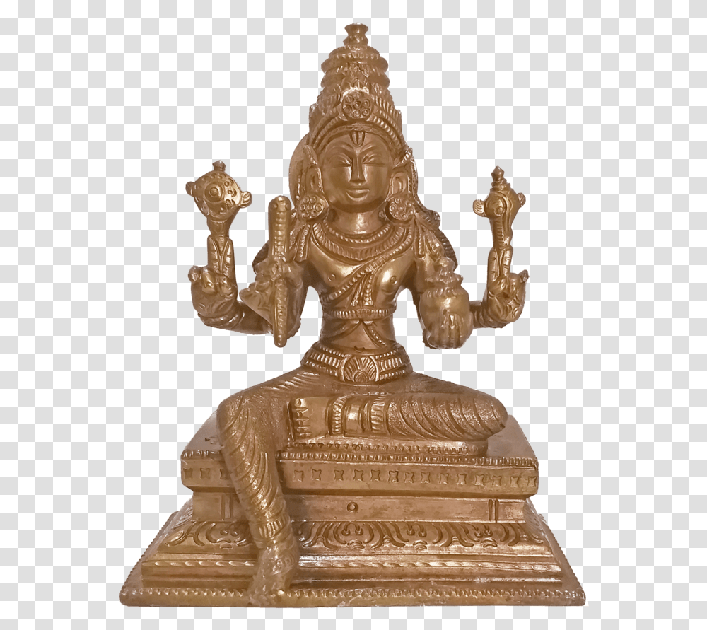 Blessing Lord Sri Venkateswara Holding Sangu Bronze Bronze Sculpture, Worship, Gold, Buddha Transparent Png